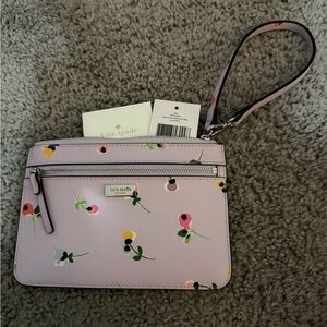 NWT Kate Spade Lavender Floral Wristlet